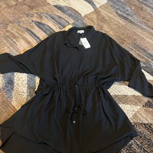 L*Space Black Midi Dress